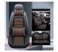 Juegos de funda de asiento Juego Completo De Fundas De Asiento De Cuero 5 Asientos Para Citroen C5 C2 Para C3-XR C3 C4 C6 C8 DS3 DS5 DS7 Fundas Protección cojín(Black coffee pillow)