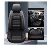 Juegos de funda de asiento Juego Completo De Fundas De Asiento De Cuero 5 Asientos Para Citroen C5 C2 Para C3-XR C3 C4 C6 C8 DS3 DS5 DS7 Fundas Protección cojín(Todo negro)