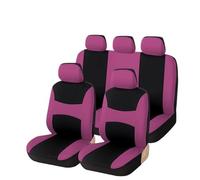 Juegos de funda de asiento Protectores De Asiento De Coche Para Fiat Para Stilo Fundas Universales Para Asientos De Coche De 5 Asientos Protectores De Cojines Para Automóviles(Purple full set)