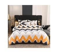 Juegos De Fundas Nórdicas, Ropa De Cama De Poliéster, Ropa De Cama con Estampado Geométrico Moderno, Juegos De Cama De Varios Tamaños (US Twin-173x229cm)