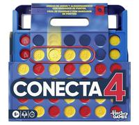 Juegos de Hasbro Oficiales, Juego Conecta 4, Estuche Todo en uno, Marcador de Puntos, Juegos para niños, 6+ - Versión español-portugués