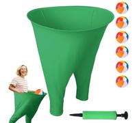 Juegos de Jardín Granny Pants, Juego Gigante de Aros Hula Hoop Granny Pants con 6 Pelotas Saltarinas y 1 Bomba para Reuniones Familiares, Encuentros en el Patio y Juegos en Equipo Green