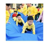 Juegos de Jardín Tela Deslizante Para Césped Para Jardín, Juego De Carrera En Equipo, Integración Sensorial, Estacas De Fijación Oxford Impermeables(Blue 11x1.4m)