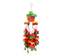 Juegos de jaula de jaula de pájaros - Juegos de masticación de loros, Grinder de pico de treada | Suministros de mascotas interactivos accesorios, entretenimiento interno duradero para al aire libre p