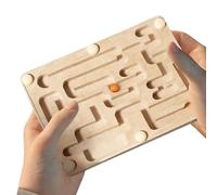 Juegos De Laberinto - Puzzle De Juguete Con Tabla De Mármol De Mármol De Madera, Del Laberinto De Equilibrio De Inclinación | Juego Para Niños Adultos Viajes Escuela Aula Actos