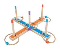 Juegos de Lanzamiento de Anillos de Madera - Madera, 15,75 Pulgadas, Juego de jardín Quoits Juegos clásicos de Lanzamiento de para Exteriores | Juego de lanzar para niños, Adultos, Patio