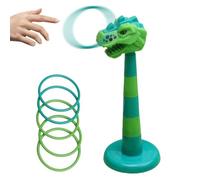 Juegos de Lanzamiento de Anillos para niños - Juguete de Dinosaurio al Aire Libre | Juego de Lanzamiento para niños y niñas | Actividad Divertida de Verano para Acampar, IR a la Playa, Hacer Picnic y