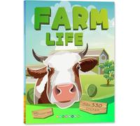 Juegos de Libros de Pegatinas, Libro Pegatinas Reutilizables, Libro de Pegatinas Infantiles, Libros de Pegatinas, Libros de 3D Stickers Infantiles Juguete, Regalos Niños 3 4 5 6 Años (Color C)