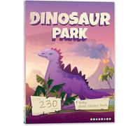 Juegos de Libros de Pegatinas, Libro Pegatinas Reutilizables, Libro de Pegatinas Infantiles, Libros de Pegatinas, Libros Pegatinas Infantiles Dinosaurios, Regalos Niños 3 4 5 6 Años