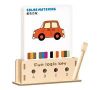 Juegos de lógica,Juegos de lógica para niños - Juguete de educación temprana - Educación temprana Formación del pensamiento Juguetes para niños, Juego de ganzúas para el desarrollo del cervel
