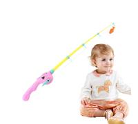 Juegos de magnéticos, Juguete magnético con Barra de , diseño de Mango de Animales Marinos, caña de Pescar magnética para niños, caña de Pescar telescópica para 3 años +