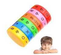Juegos De Manipulación Matemática - Juguetes Con Números De Cilindro | Rompecabezas De Números Matemáticos | Juguete Cubo Mágico Con Números Matemáticos De Colores | Juego Numérico Para Niños Por