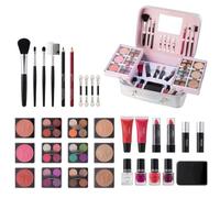 Juegos de maquillaje para mujer Kit completo,Kit de maquillaje completo,Paleta de sombras de ojos, brocha de maquillaje, lápiz labial y rubor - Kit de maquillaje profesional resistente al agua, juego