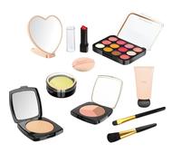 Juegos de maquillaje para niñas, juegos de cosméticos pretendidos, juego de maquillaje para niñas, kit de cosméticos falsos para niñas, juguetes divertidos para niños, familiares y amigos, maquillaje