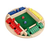 Juegos de matemáticas de Mesa de Tablero de Madera, Juego de Dados Shut The Box,Divertidos Juegos de Mesa para 2-4 Jugadores | Juego de adición Divertido de Madera, Juegos de Close The Box para f