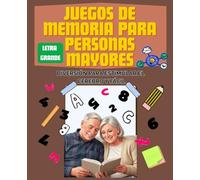 Juegos de memoria para personas mayores: Impresión grande, Entretenimiento mental FÁCIL y estimulante (Regalo para adultos y personas mayores)