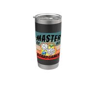 Juegos de mesa dados meeples dominio de los juegos amante de Vaso térmico de acero inoxidable de doble pared