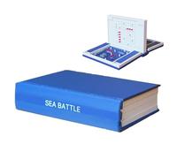 Juegos De Mesa De Estrategia,Juguete De Batalla Naval Con Impresión 3D Para Diversión - Juegos De Mesa De Buques De Guerra Con Diseño De Libro Y Almacenamiento Magnético - Para Adultos Familia Viaje N