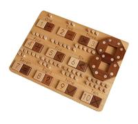Juegos de Mesa de matemáticas, Tablero de matemáticas - Juego de Habilidades numéricas,Juego Digital Educativo para niños, adición de Madera, resta, multiplicación y Juguetes de cálculo de división