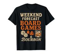 Juegos de mesa de pronóstico de fin de semana y bebedor de jugador divertido Bourbon Camiseta