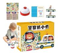 Juegos De Mesa Estratégicos | Juego De Estrategia Capturar Al Ladrón para Fiestas,Juguetes Educativos para Dos Jugadores, Desarrollo De Habilidades Motoras Finas para Mayores De 3 Años