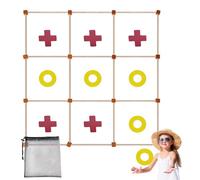 Juegos de mesa gigantes al aire libre: kit de juego de jardín gigante, bolsa de transporte portátil, superficie antideslizante, fácil configuración | Juego de mesa a gran escala para eventos de equipo