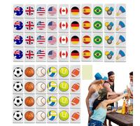 Juegos De Mesa Mahjong | Set Juego De Mahjong Seaside Escape | Juego Mini Mahjongs De 65 Fichas | Diseño De Bandera Nacional, Adecuado Para Viajes, Picnics, Parties Y Entretenimiento Familiar.