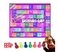 Juegos de mesa para beber: juego de cartas para adultos de 25 cm, actividad nocturna familiar, plataforma de desafío interactiva, entretenimiento para viajes | Tarjetas de reunión divertidas para amig