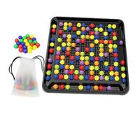 Juegos de Mesa para niños pequeños, Juegos de Mesa de Estrategia Rainbow Ball, Juguetes de Aprendizaje de Tablero de ajedrez con 168 Bolas de Arco Iris, Juego Creativo de Familiar para Adultos y