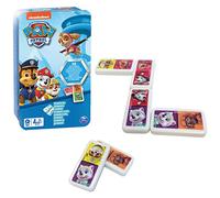 JUEGOS DE MESA - PATRULLA CANINA DOMINÓ INFANTIL - Juego de Mesa Divertido de 28 fichas con Maletín de Transporte Metálico - 2-4 Jugadores - 6033087 - Juegos de Mesa Niños 4 años +