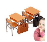 Juegos De Muebles para Juego Simbólico - Decoración para Casitas De Juguete,Decoración De Aula Escolar En Miniatura para Actividades De rol Infantil