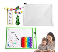 Juegos de ortografía inglesa, escritura de tarjetas Flash para niños - Tarjetas flash borrables para aprender inglés y leer, material de práctica para escribir palabras con tarjetas