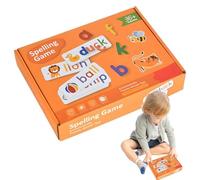 Juegos de ortografía, Juegos de palabras para los, educativos de madera para los | Alphabet Word Spelling Toys for , Actividad educativa interactiva, para niñas niños de 3 a 6 años