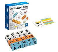 Juegos de Ortografía | Juguete de Ortografía de Palabras Inglés por Asociación | Bloque de Letras para - de 3 Años, Preescolar, Kindergarten, Aula