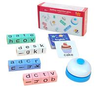Juegos de Palabras con Cartas para Niños - Juguete educativo colorido para preescolar con puzles | Para aprender del léxico, para niños, niños, amigos, profesores, casa, escuela, niños