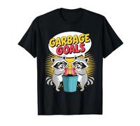 Juegos de Palabras de Animales porterías de Basura Divertido Retro Mapache Camiseta