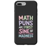 Juegos de Palabras de matemáticas - Primer Seno de Locura Divertido Profesor & Estudiante Carcasa para iPhone 7 Plus/8 Plus