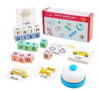 Juegos de Palabras en Tarjetas para Niños - Juguete Educativo Interactivo de,Juego para Ampliar Vocabulario y Palabras,para Niños, Familias, Educadores y Aulas