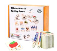 Juegos De Palabras Para Niños | Juegos Educativos para Aprender Ortografía y Desarrollo del Lenguaje | Juguetes Educativos Del Alfabeto Para Enseñar A Niños Aprendizaje Preescolar En Escuela Aula Hoga