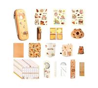 Juegos de Papelería,Set de Útiles Escolares Tema Capibara,Kit de papelería escolar - para Niño/Niña//Adolescente/Hijo/Hija/Familia/Amigo/Jardín de
