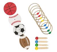 Juegos de Patio al Aire Libre - Conjunto de Actividades del Anillo | Juegos de Lanzamiento de Cuerda para niños y Adultos, Equipos de Entretenimiento Deportivo prácticas de Agilidad y AC