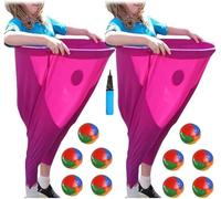 Juegos de Patio de La Abuela, Juegos de Pantalones Raros con Bomba de Pelotas Saltarinas, Fiesta de ReunióN Familiar, DíA de Campo en el Patio(D)