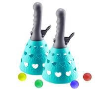 Juegos de pelota Pop and Catch: juguete de catapulta al aire libre para niños, juego de lanzamiento y captura | Entretenimiento divertido para fiestas en la playa, actividad grupal interactiva, acceso