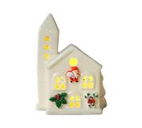 Juegos de pueblo de Navidad de cerámica, casas de pueblo de cerámica iluminadas, decoración de porcelana de ciudad de Navidad 2025, colección de pueblo de Navidad para decoración de Navidad