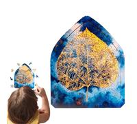 Juegos de Rompecabezas de Madera para Adultos,Rompecabezas únicos para Adultos - Rompecabezas geniales para Adultos Diseño de Hojas de Bodhi,Rompecabezas de Madera de Forma Irregular, Rompecabezas de