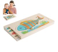 Juegos De Rompecabezas Para Niños | Juguete Educativo Rompecabezas Para La Primera Infancia,Rompecabezas De Madera Para Aprendizaje | Para Niñas Regalo De Cumpleaños Fiestas Y