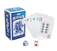 Juegos de Solitario | Impermeable Juego de Mesa Mahjong - Viaje Mahjong Tarjetas Amigos, Personas Mayores, Adultos Para Amigos de las Aves Parcas, Recreación De Viajes, Recreación Al Aire Libre Y