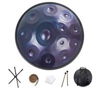 Juegos De Tambores De Mano, Tambor De Mano De 22 Pulgadas En Re Menor, 9/10/12 Notas, Instrumento De Percusión Para Interpretación Profesional(Blue,12 Notes (432Hz))