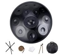 Juegos De Tambores De Mano, Tambor De Mano De 22 Pulgadas En Re Menor, 9/10/12 Notas, Instrumento De Percusión Para Interpretación Profesional(Black,12 Notes (440Hz))