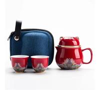 Juegos De Tazas De Té Juego Té Porcelana Gato Suerte Taza Creativa Maneki Neko Cerámica Con Coladores Teteras Plutus Juego De Té De La Tarde(A)